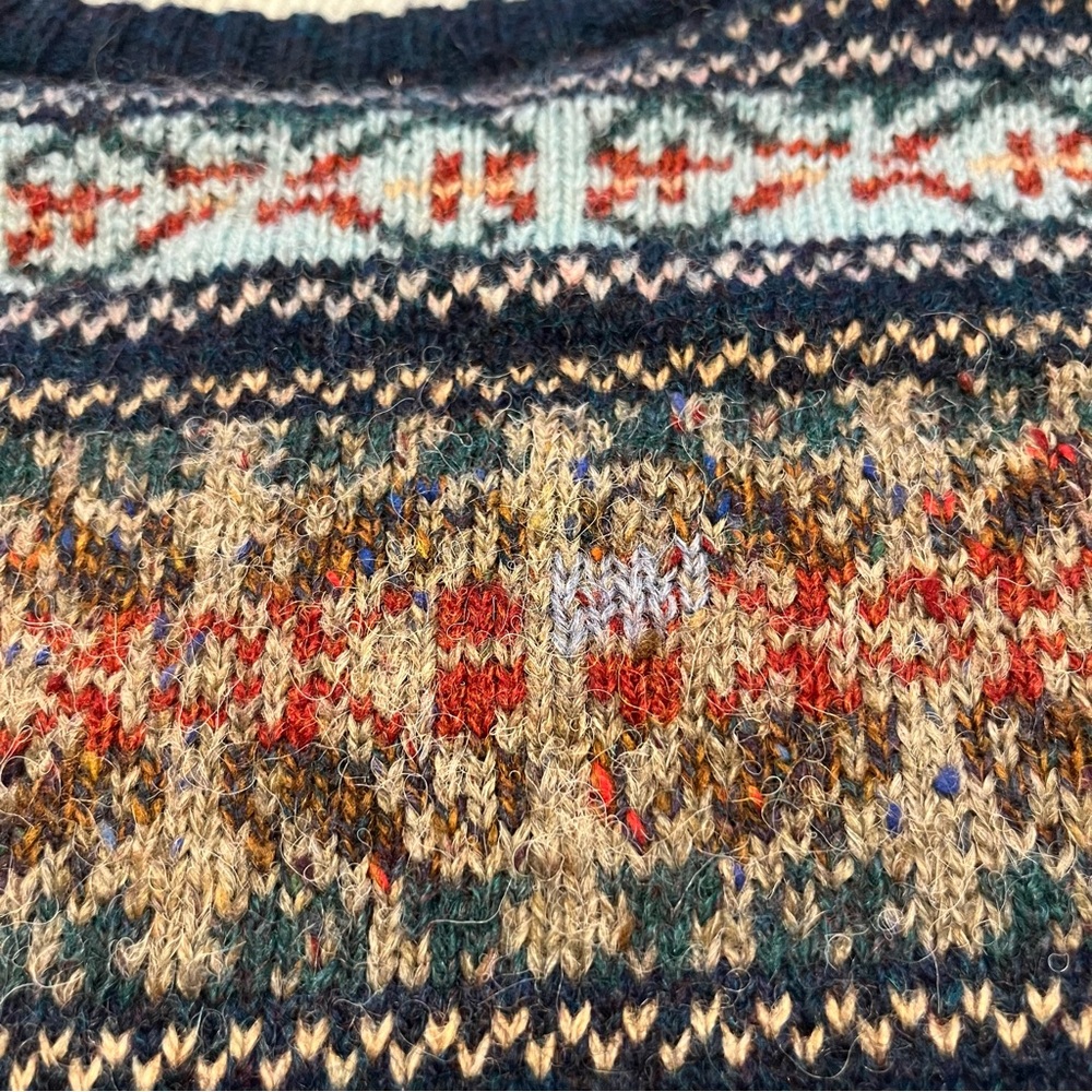 Vintage Shetland wool sweater - Picture 4 of 5